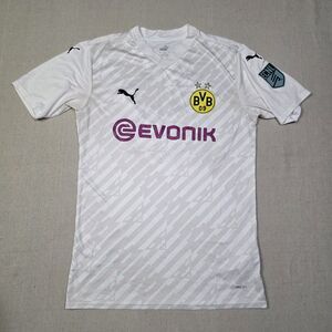 Puma Borussia Dortmund Soccer / Futbol 20/21 Third Jersey Off White Mens Size M